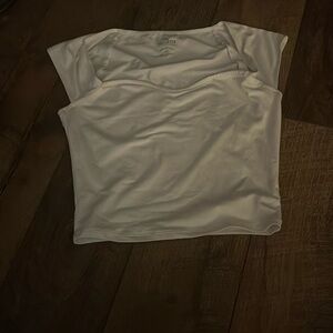 Hollister square neck crop top